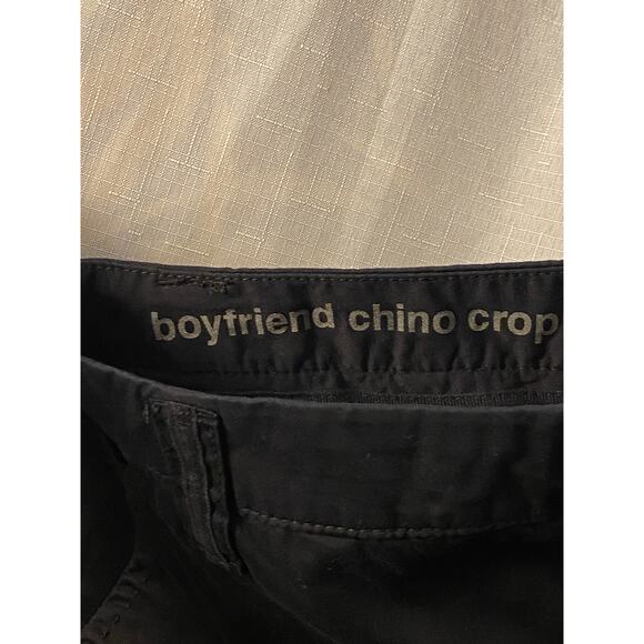 NWT JCPenney Boyfriend Chino Crop Black Pants Womens Size 14 - Picture 7 of 12